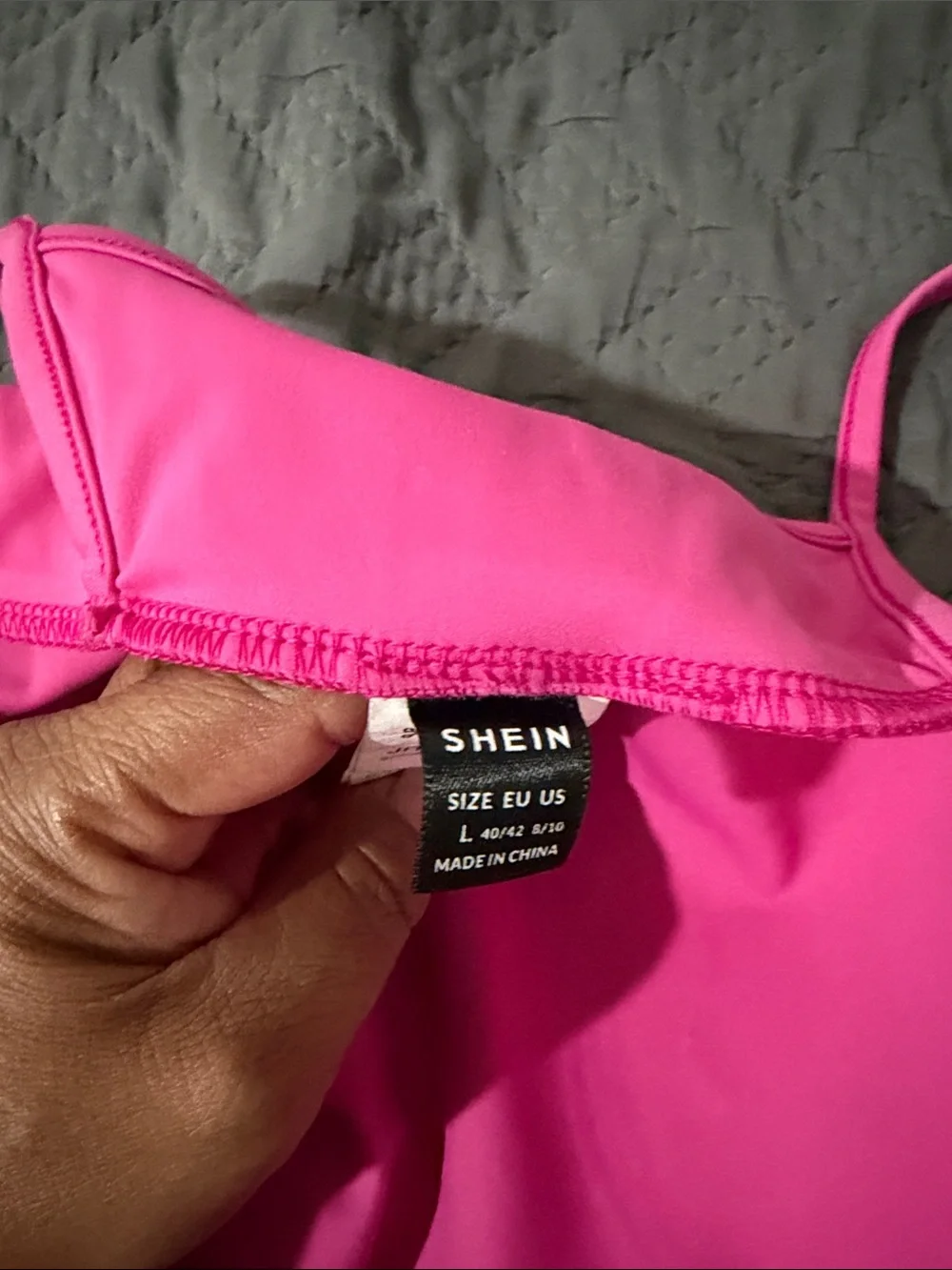 SHEIN Bright Pink Athletic Tie-Waist Shorts
